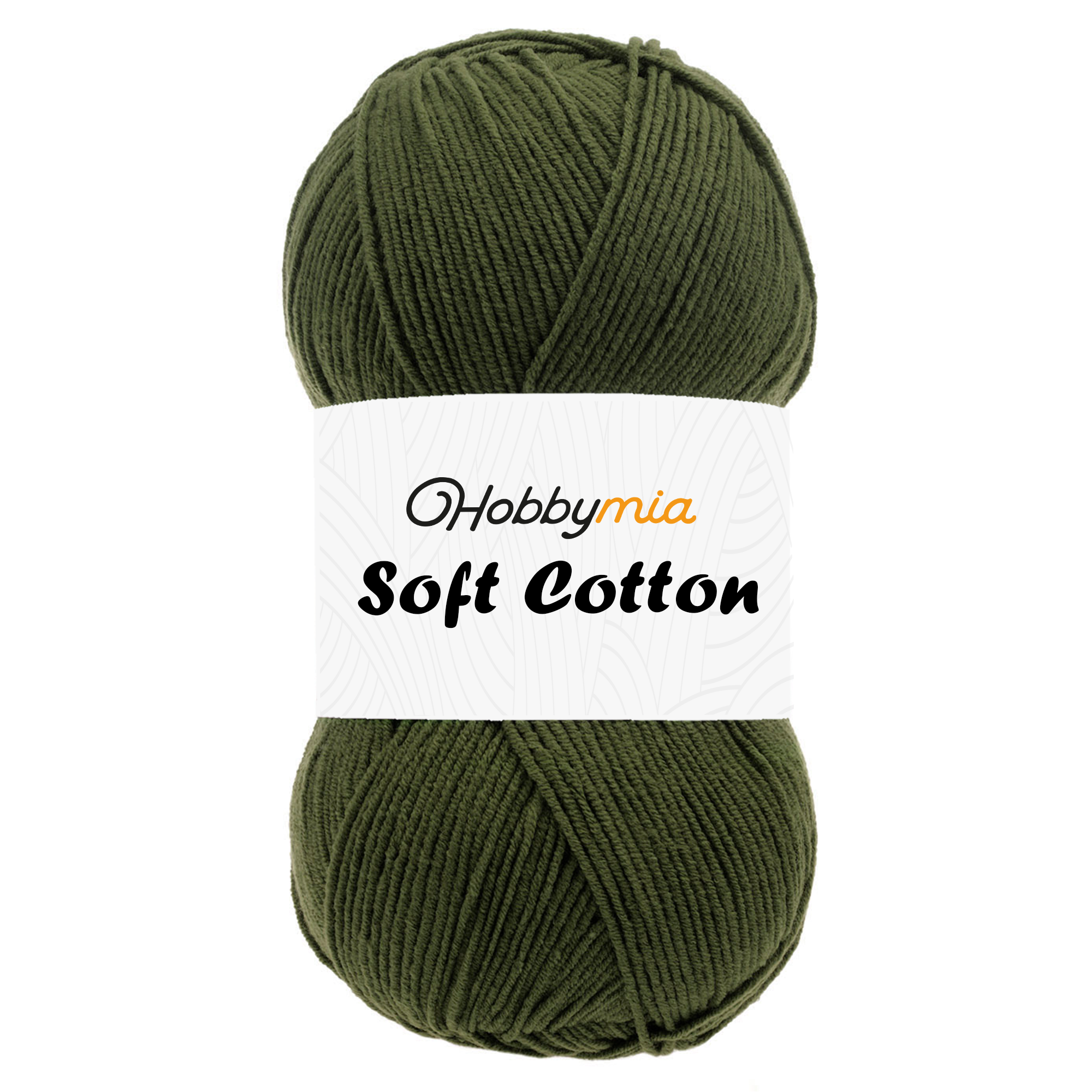 1429-1-1.png HobbyMia Soft Cotton Yarn for Crocheting - 100gr / 361yds - 55% Cotton / 45% Acrylic - (2) Sport Fine Weight (Green - Forest Green, 1 Skein) - Image 1